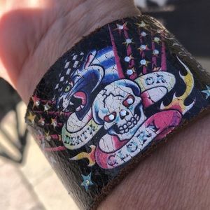 Ed Hardy Leather Bracelet